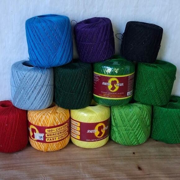 Assorted Colored Crochet Thread Lot - Picture 3 of 5